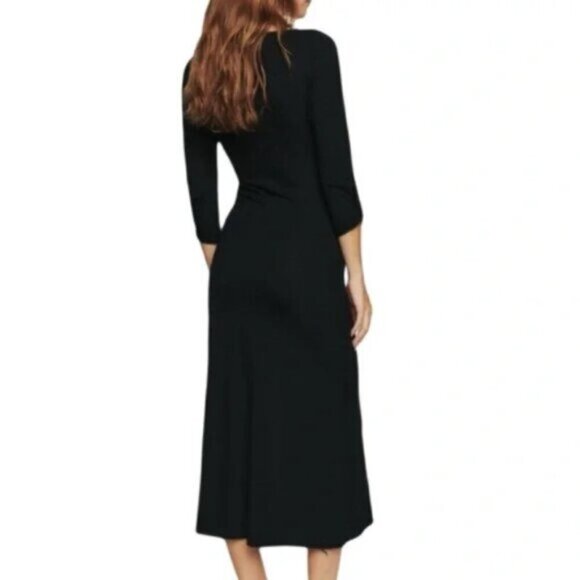 REFORMATION Belmont Knit Dress in Black Size Small - Picture 11 of 11